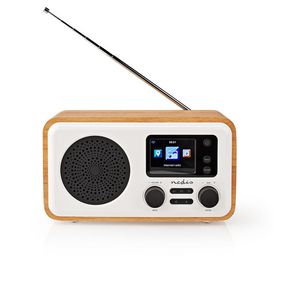 Internetradio | DAB+ / FM / Bluetooth | Afstandsbediening | Wit / Hout